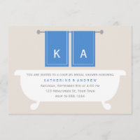 His and Hers Towels Bridal Shower {blue}