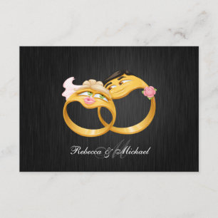 His and Hers Wedding Rings RSVP Cards