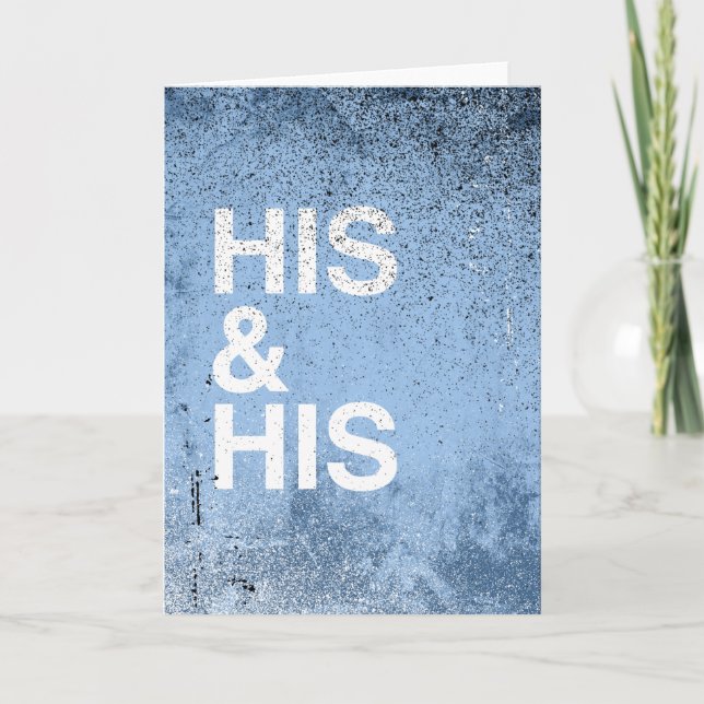 HIS AND HIS WHITE -.png Holiday Card (Front)