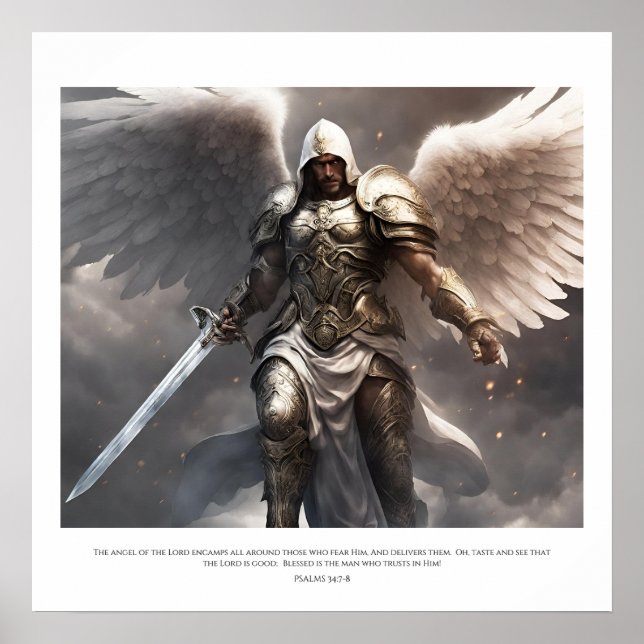 His angels protects us wherever we go! poster (Front)