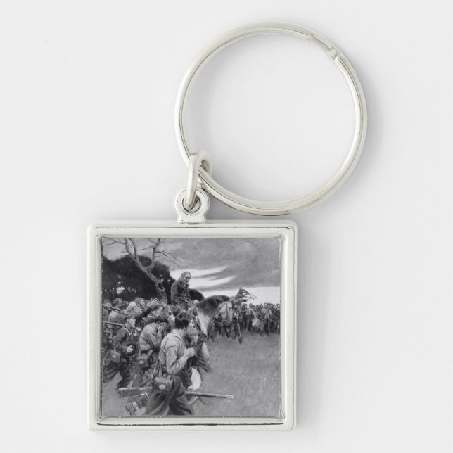 His army broke up weeping and sobbing' key ring (Front)