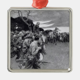 His army broke up weeping and sobbing' metal tree decoration