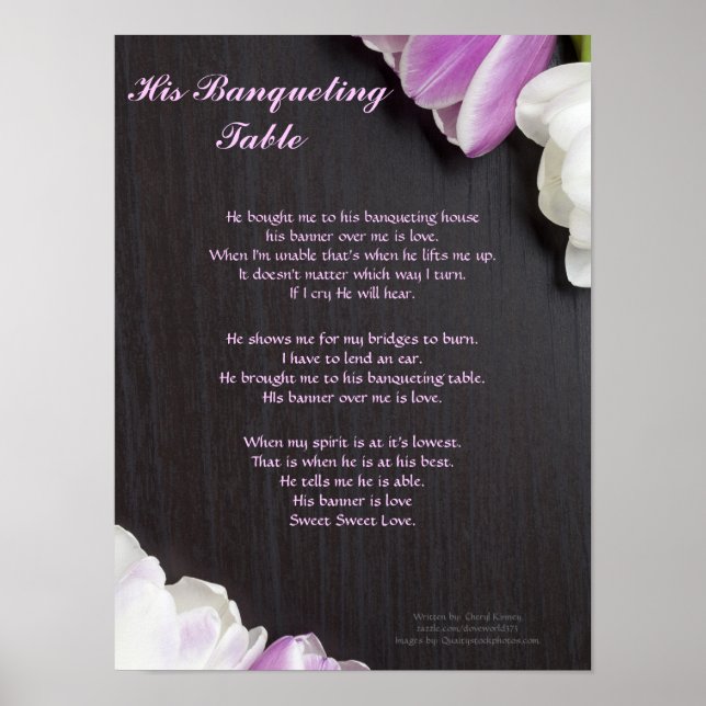 His Banqueting Table... Written by: Cheryl Kinney Poster (Front)
