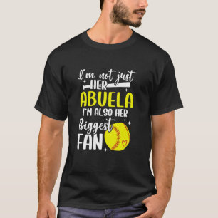 His Biggest Fan Softball Abuela Of A Softball Play T-Shirt