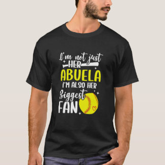 His Biggest Fan Softball Abuela Of A Softball Play T-Shirt