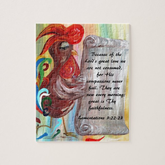 His Compassions are New Every Morning Jigsaw Puzzle (Vertical)