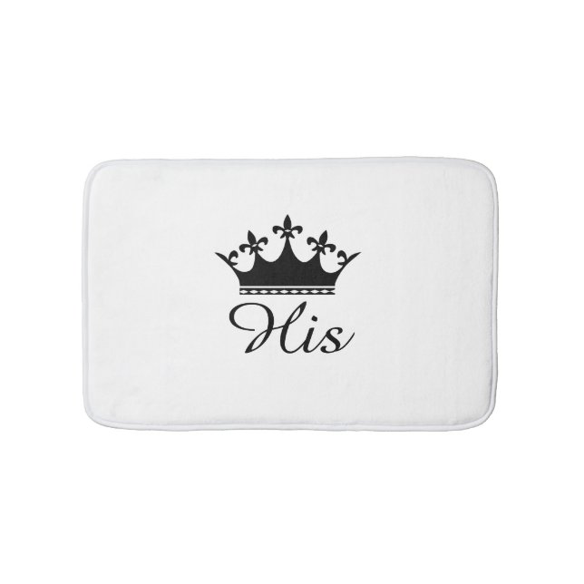 His Crown Bath Mat (Front)