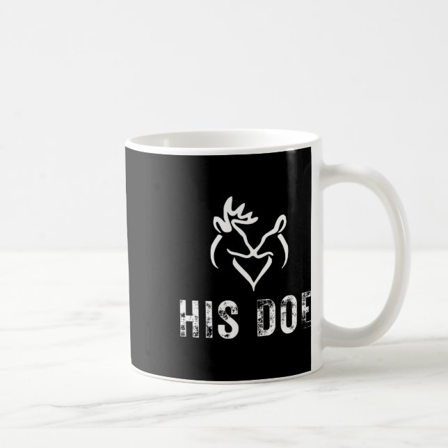 His Doe Matching Hunting Couples Valentines Day Fo Coffee Mug (Right)