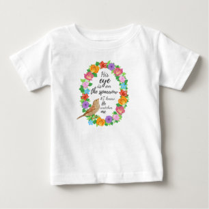 His Eye is on the Sparrow Christian Baby Top