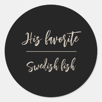 His Favourite Groom Candy Favour Wedding Stickers