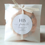 His Favourite Wedding Favour Editable Round Sticke Classic Round Sticker<br><div class="desc">Add these customisable labels to your favour wedding favour treats! Create his and her round circle stickers. Let all your wedding guests know your favourite treats.</div>