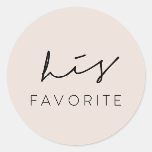 his favourite wedding welcome bag treats sticker