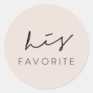his favourite wedding welcome bag treats sticker