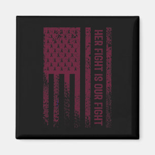 His Fight Is My Fight Brain Aneurysm Awareness 2 Magnet