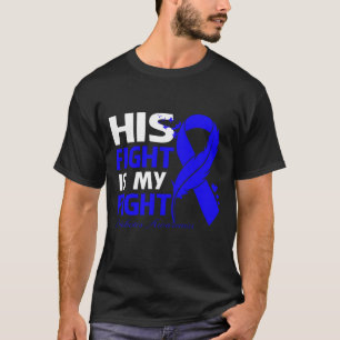 His Fight Is My Fight DIABETES AWARENESS Feather T-Shirt