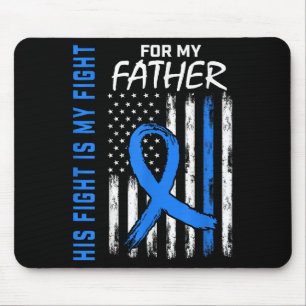 His Fight Is My Fight Diabetes Awareness Shirt Fat Mouse Mat