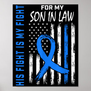 His Fight Is My Fight Diabetes Awareness Shirt Son Poster
