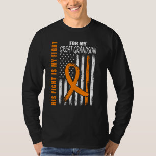His Fight Is My Fight Great Grandson Leukemia Awar T-Shirt