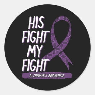 His Fight Is My Fight Heimerheimer Mood Swings Dem Classic Round Sticker