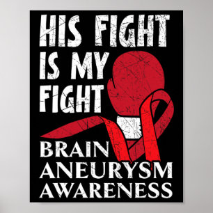 His Fight Is My Fight Medical Condition Aneurysm A Poster
