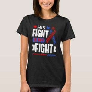 His Fight Is My Fight Pulmonary Fibrosis Awareness T-Shirt