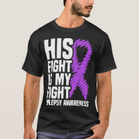 His Fight Is My Fight Purple Ribbon Epilepsy Aware