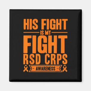 His Fight Is My Fight Rsd Crps Awareness 4 Magnet