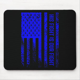 His Fight Is Our Fight Hydrocephalus Awareness Mouse Mat