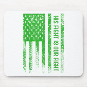 His Fight Is Our Fight Mental Health Awareness Mouse Mat