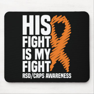 His Fight My Fight Orange Ribbon Rsdcrps Awareness Mouse Mat