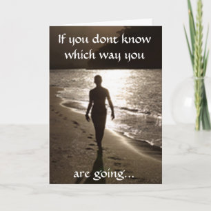 His Footsteps Greeting Card