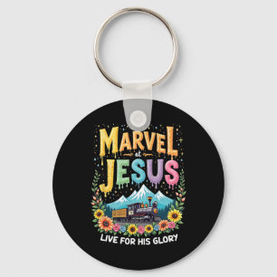 His Glory Junction Train True North Christian Camp Key Ring