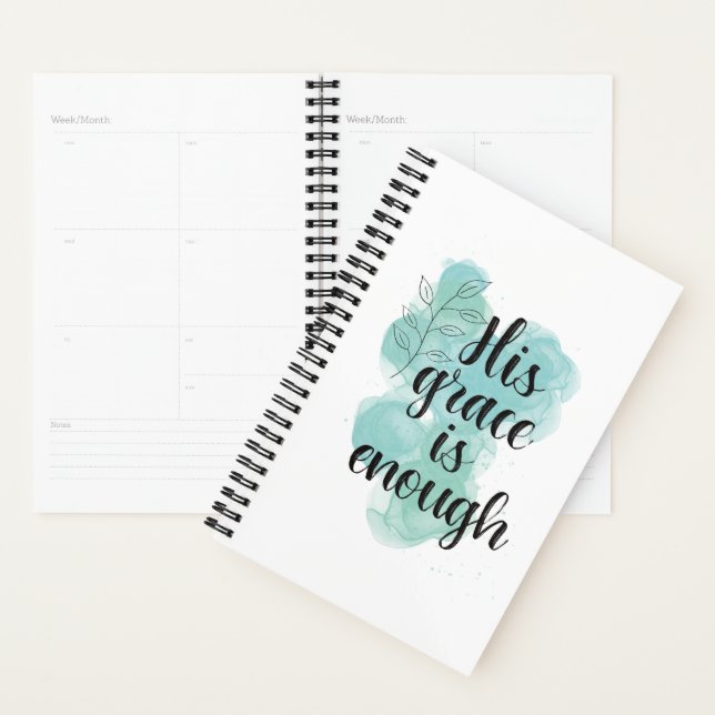 His grace is enough  planner (Display)
