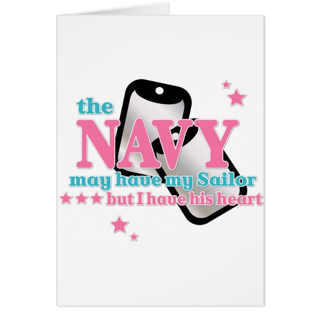 His heart Navy (Front)