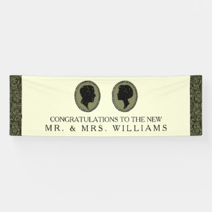 His & Hers Art Deco Silhouette Wedding Collection Banner