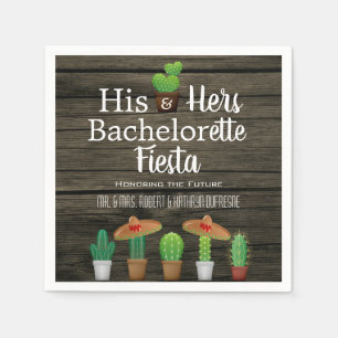 His & Hers Bachelor/Bachelorette Fiesta Napkin