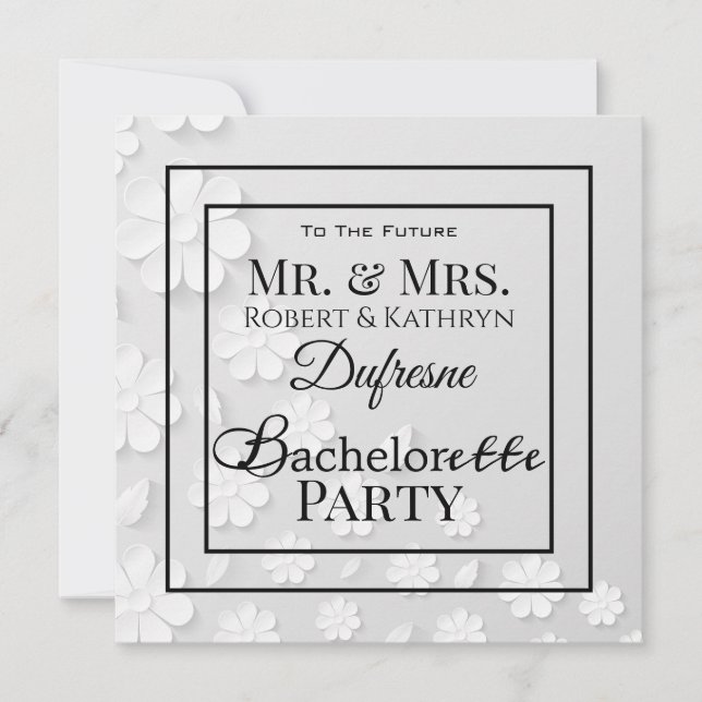 His & Hers Bachelor/Bachelorette Party Invitation (Front)