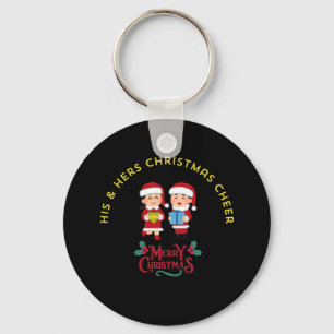 HIS & HERS CHRISTMAS CHEER KEY RING
