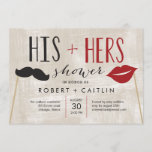 His & Hers Couple Shower Invitation<br><div class="desc">Start a memorable shower with stylish invitations from Berry Berry Sweet Designs. Visit our designs showroom at WWW.BERRYBERRYSWEET.COM. More design options and colours are available.</div>