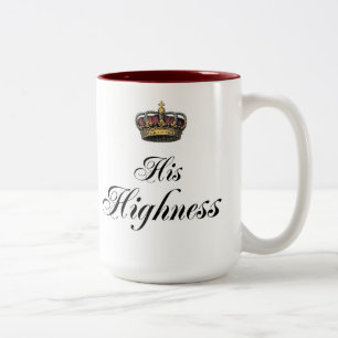 His Highness (part of his and hers set) Two-Tone Coffee Mug