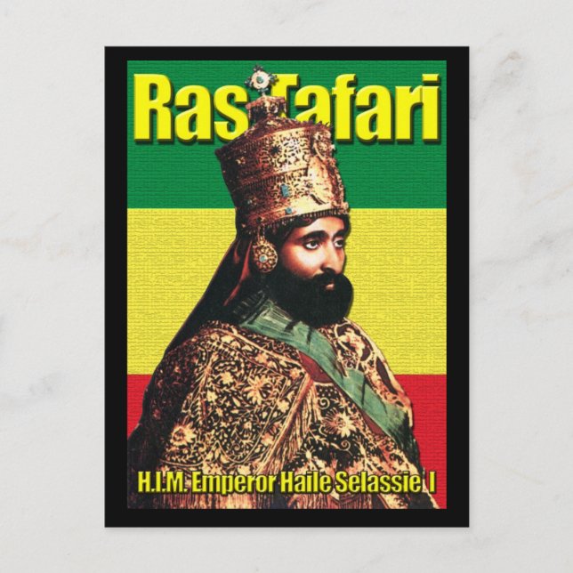 His Imperial Majesty Emperor Haile Selassie I Postcard (Front)