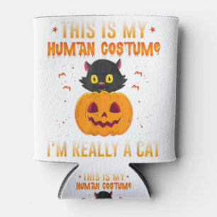 His Is My Human Costume I M Really A Cat Pumpkin H Can Cooler