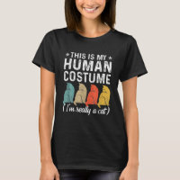 His Is My Human Costume I M Really A Cat Retro Hal