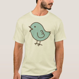 His Little Blue Love Bird Vector Art T-Shirt