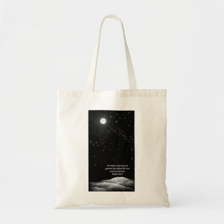 His Love Endures Forever - Psalm 136:9 Tote Bag