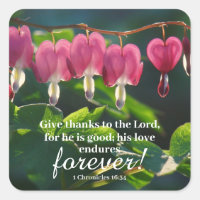 "His Love Endures Forever" sticker sheet