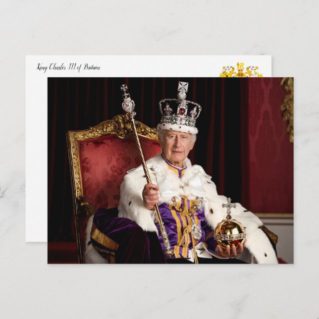 His Majesty Charles III Postcard (Front/Back)