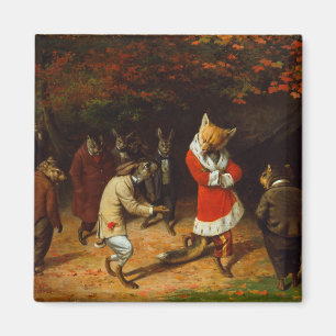 His Majesty Receives (by William Holbrook Beard) Magnet
