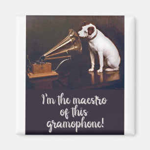 His Master's Voice Dog Humour Magnet
