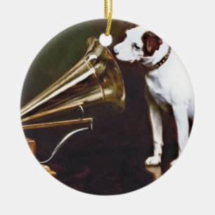 His Master's Voice Nipper The Dog Ceramic Tree Decoration